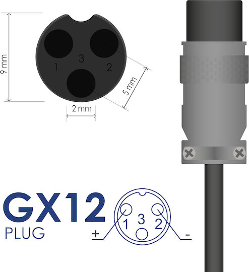 Akyga Ladegerät für Elektro-Roller in Schwarz Farbe AK-EV-02