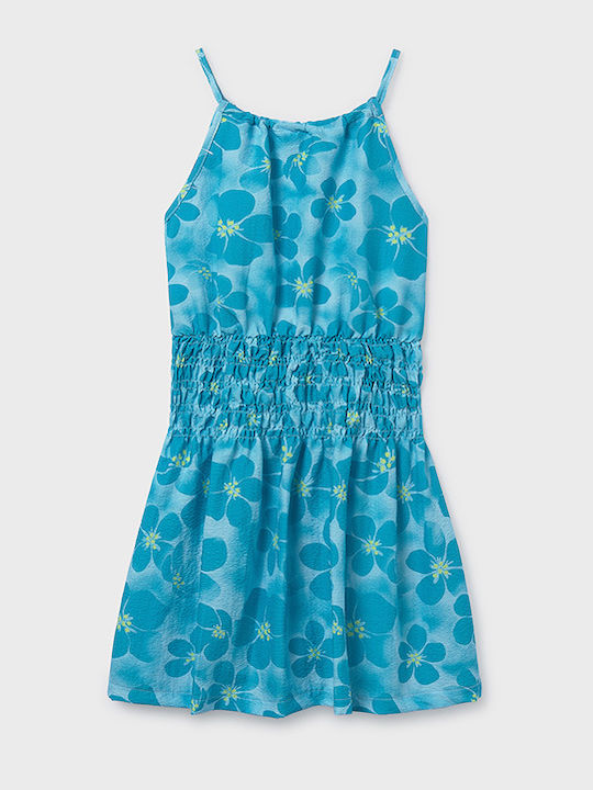 Girls Sleeveless Blue Dress