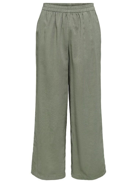 Women's Fabric Trousers Smokey Olive