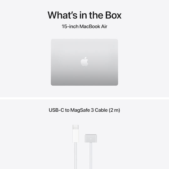 Apple MacBook Air 15.3" IPS Retina Display (M5-10-Core/16GB/512GB SSD/10-Core GPU) Silver (UK Keyboard)