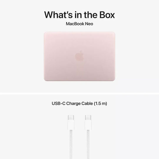 Apple MacBook Neo 13" IPS Retina Display (A18 Pro-6‑Core/8GB/256GB SSD/5‑Core GPU) Blush (International English Keyboard)