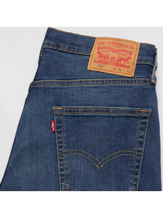 502 Men's Jeans Pants with Regular Tapered Fit Dark Indigo