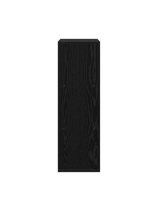 Wooden Sideboard with Drawers Black Beech 30.5x27x84.5cm