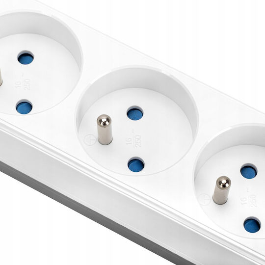 Montis Πολύπριζο 4 Θέσεων με USB-A και Καλώδιο 5m