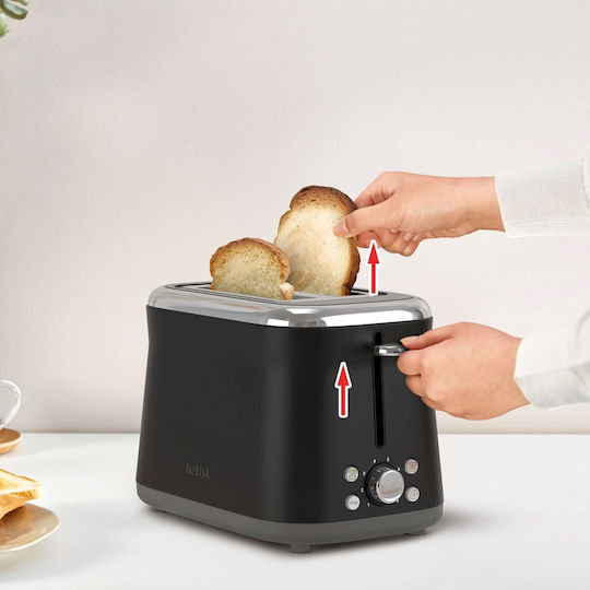 Tefal Collection Retro Toaster 2 Slots 850W Black
