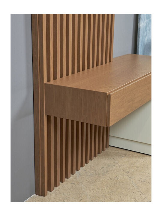 Dhome Flurmöbel & Aufbewahrung Light Walnut Länge 130 Breite 30 Höhe 50cm