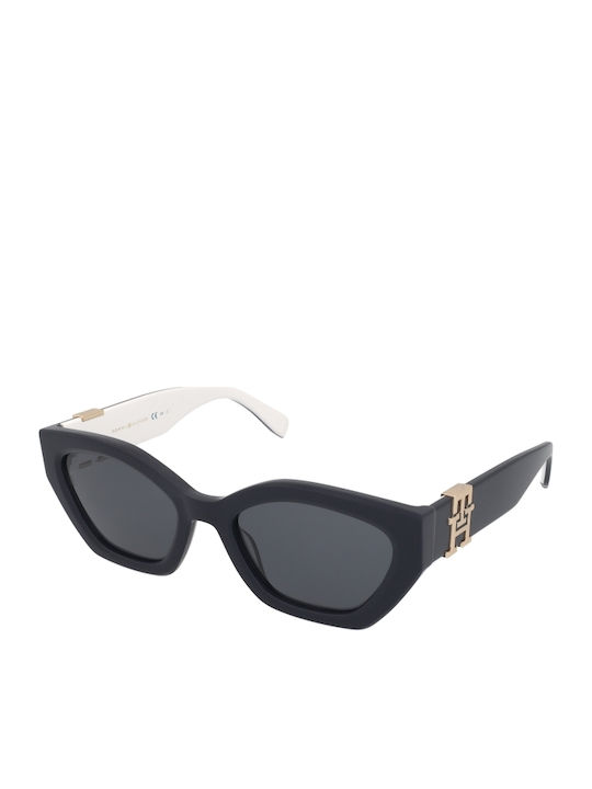 Tommy Hilfiger Women's Sunglasses with Navy Blue Plastic Frame and Gray Lens TH1979/S PJP/IR