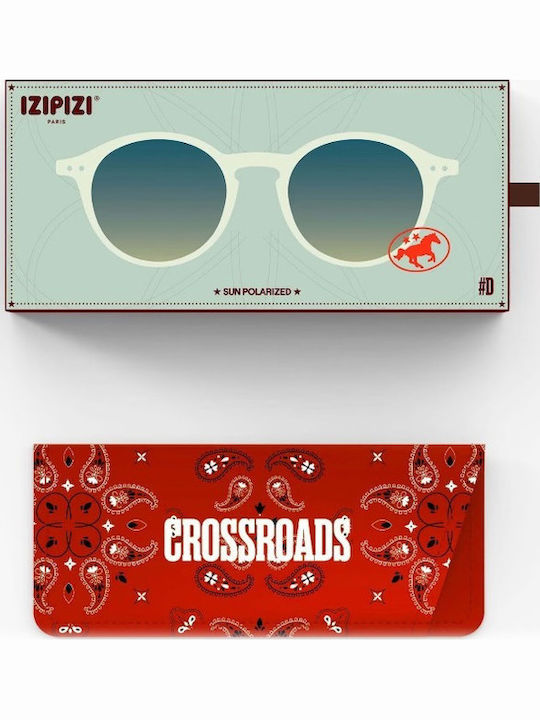 Izipizi Unisex Sunglasses With Green Frame And Green Gradient Polarized Mirror Lens