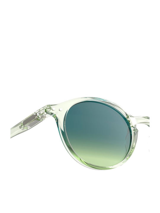 Izipizi Unisex Sunglasses With Green Frame And Green Gradient Polarized Mirror Lens