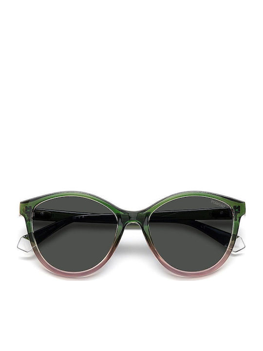 Polaroid Feminini Ochelari de soare cu Multicolor Cadru și Gri Polarized Lentilă