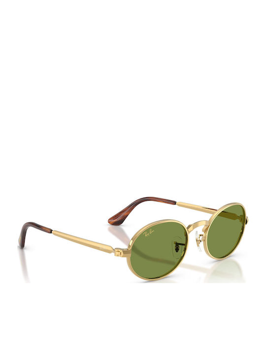 Ray Ban Унисекс Слънчеви Очила с Златен Метален Рамка и Златни Стъкла RB3931 001/4E
