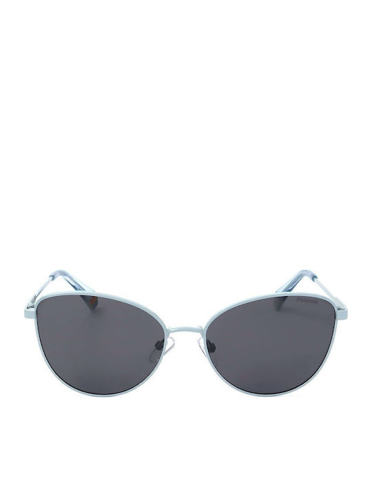Polaroid Damen Sonnenbrille mit Grün Metall Gestell und Gray Linse PLD6188/S 5CB/Le
