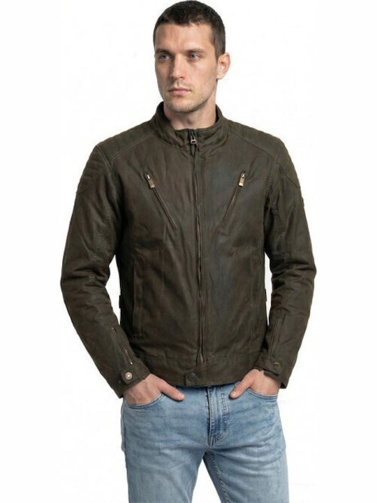 ByCity Spring III Winter Men's Motorcycle Jacket Waterproof Green