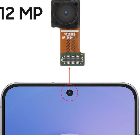 Samsung Ersatzkamera 12mp Frontkamera Galaxy S25 Fe Service Pack Schwarz