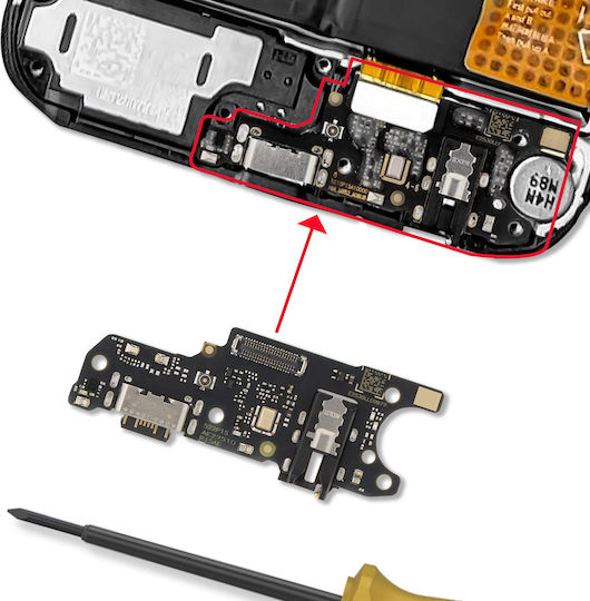 Xiaomi Charging Connector Redmi 15c 5g 4g Poco C85 4g Service Pack Black