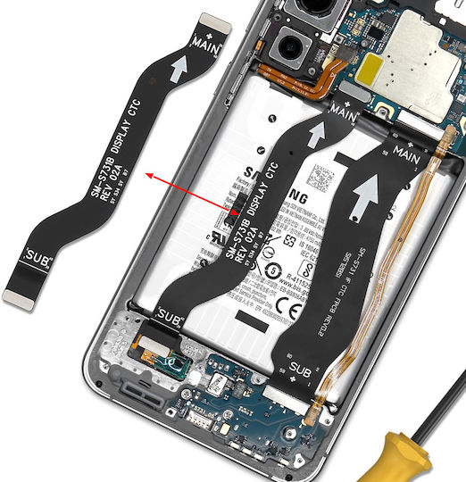 Samsung Handy Ersatzkabel Galaxy S25 Fe Flexibles Service Pack Schwarz