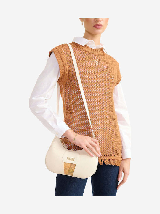 Fabric Women's Shoulder Bag Ecru