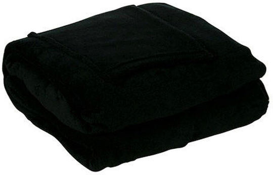 Blanket with Sleeves 138x180cm Black