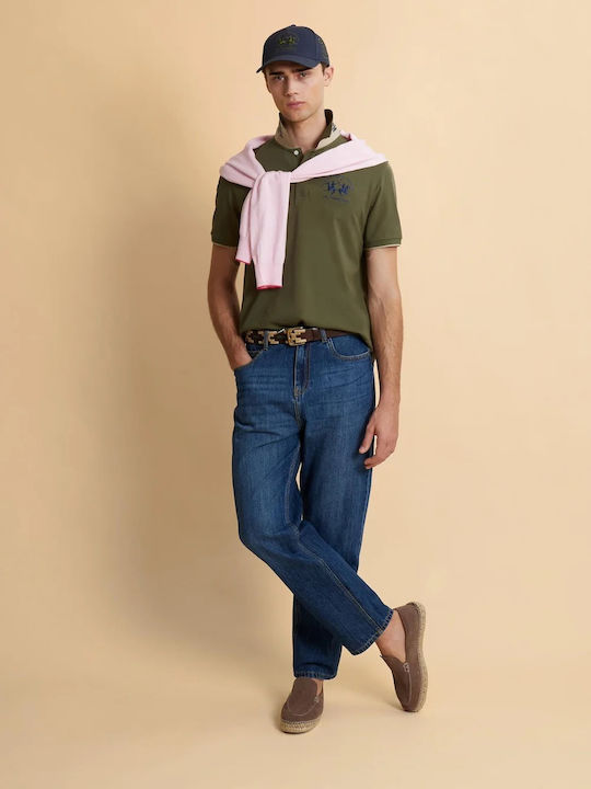 La Martina Polo Short Sleeve Khaki Blouse