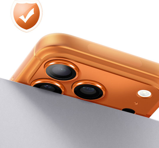 Avizar Camera Lens Protection Iphone 17 Pro Monoblock Aluminum Frame Orange