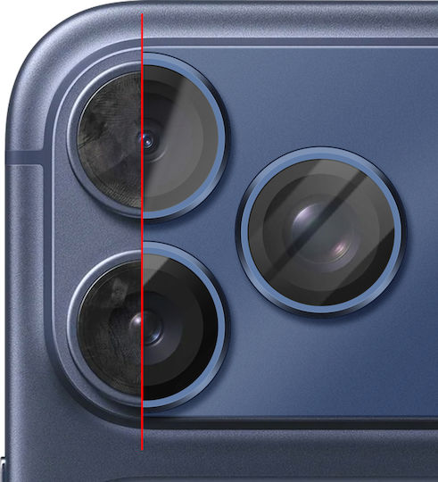 Протектор За Камера Avizar Iphone 17 Pro Моноблок Алуминиева Рамка Син