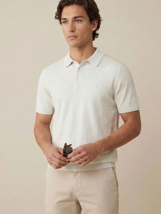 Polo Bluză Cu Mânecă Scurtă New Offwhite