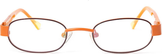 Pink & Blue Kinder Metallischer Brillengestell Orange 3014C044218125