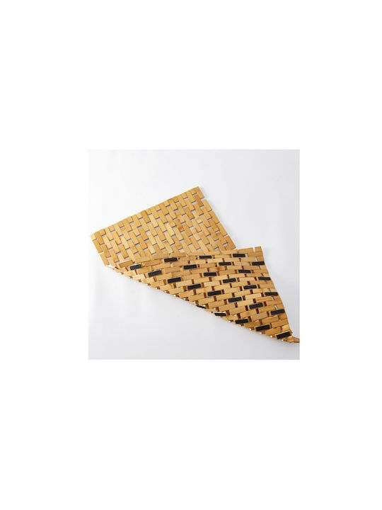 Covoraș Antiderapant De Baie Din Lemn ZR1FA03QWS96 Maro 60x40 cm