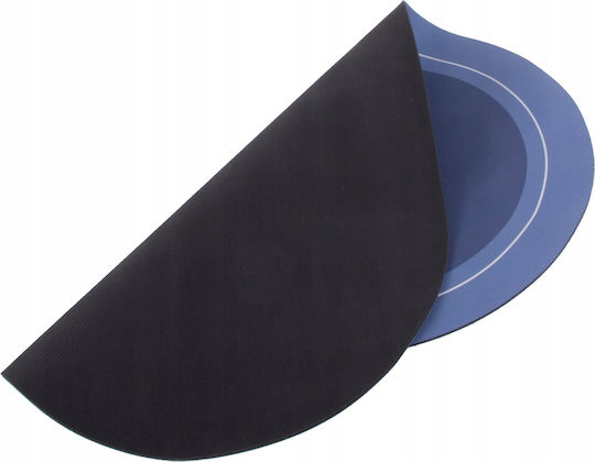 Covoraș Antiderapant De Baie Din Microfibra Oval ZK12713QWS66 Nuanțe De Albastru Și Violet 58x38cm