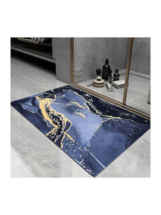 Rutschfestes Badematte ZD1BAT3QWSMAT02 Marineblau 80x50cm