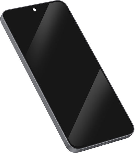 Clappio Vollständiger Bildschirm Kompatibel Galaxy S25 Fe LCD-Panel Rahmen Schwarz