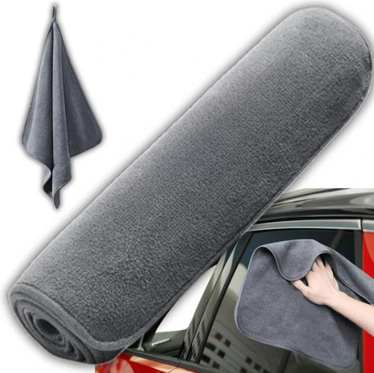 Lavetă Din Microfibră De Curățenie Uscare Lustruire Pentru Geamuri Auto 400gsm Gri 60x30cm