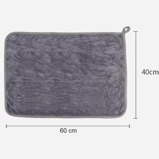 Lavetă Din Microfibră De Curățenie Uscare Lustruire Pentru Geamuri Auto 400gsm Gri 60x30cm