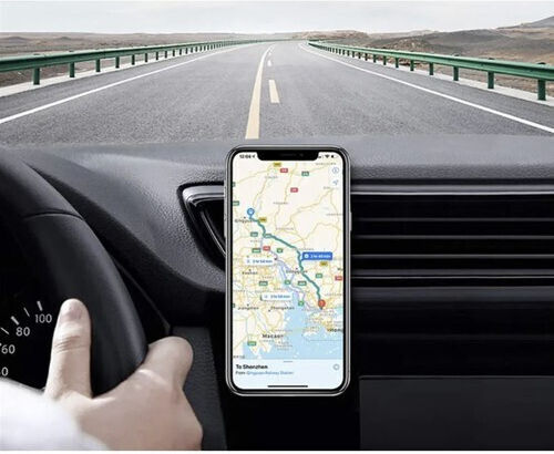 Bază Auto pentru Telefon cu Magnet Gri