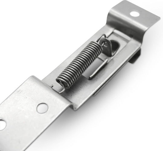 Suport Slim Invizibil Pentru Plăcuță De Înmatriculare Fără Ramă Arcuri Reglabile Lungime 10.5-12 Cm Lățime 2.5 Cm Oțel Argintiu