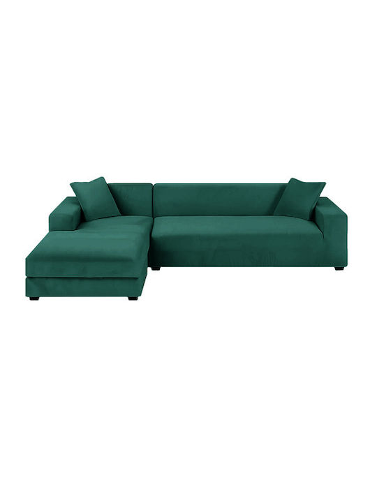 Husă Elastică Impermeabilă Pentru Canapea Cu Două Locuri Verde Închis 185 cm