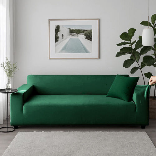 Husă Elastică Impermeabilă Pentru Canapea Cu Două Locuri Verde Închis 185 cm