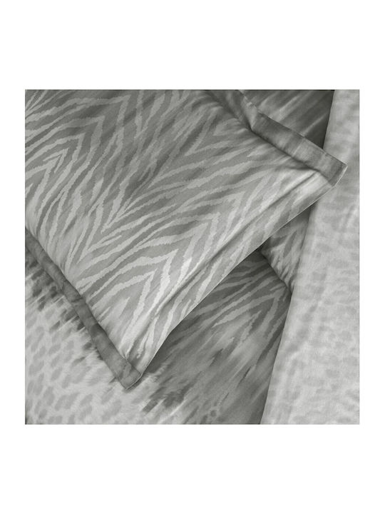 Tac Set Huse Pentru Pilote 200x220cm Dublu Cu 2 Fețe De Pernă & 1 Cearceaf Antracit