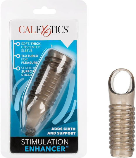 Calexotics Girth Enhancer Soft Textured with Scrotum Support Προέκταση Πέους Γκρι 3cm