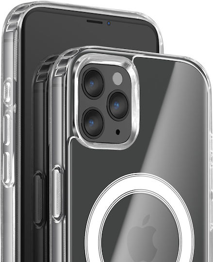 Swissten Magsafe Package Iphone 11 Pro Max Bi-material Case 5000 Mah Powerbank Transparent