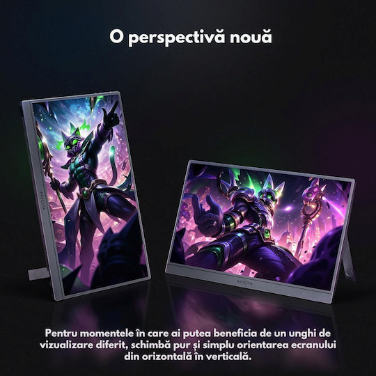 Qova Z1FC HDR Portable Monitor 16.1" FHD 1920x1080 144Hz Gray