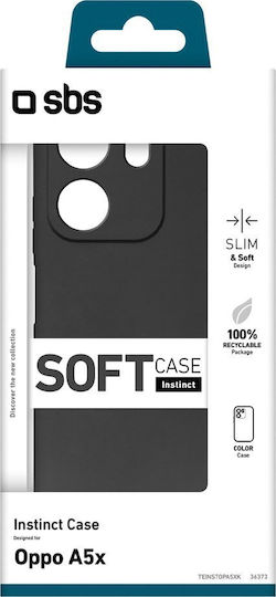 SBS Instinct Back Cover Σιλικόνης Μαύρο (Oppo A5x)
