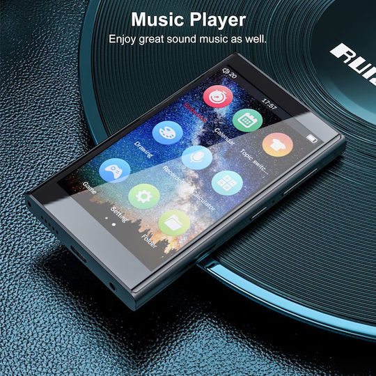 Ruizu MP3 Player 16GB with IPS Touch Screen 3.8 Inch Black H10-16GB