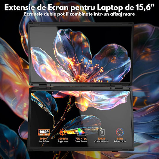 Qova Arzopa Z1 FC Dual IPS Monitor Portabil 15.6" FHD 1920x1080