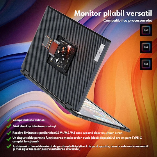 Qova Arzopa Z1 FC Dual IPS Monitor Portabil 15.6" FHD 1920x1080