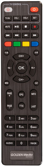 Golden Media Mania 828+ Ψηφιακός Δέκτης Mpeg-4 Σύνδεσεις SCART / HDMI / USB
