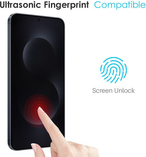 Northjo Silicone Back Cover Set with Tempered Glass Transparent for Galaxy S26 Ultra