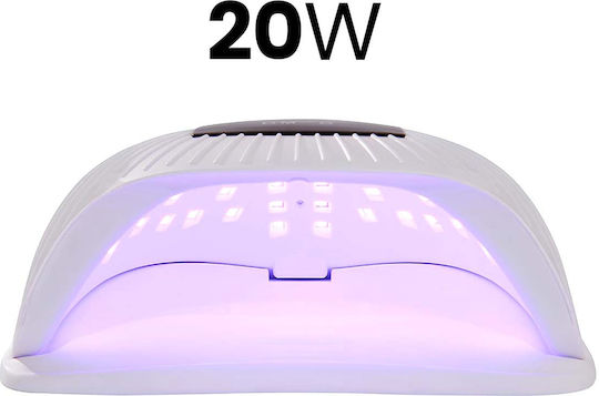Avizar Lampă Manichiură UV 20W 72 LED-uri Afișaj Digital Albă