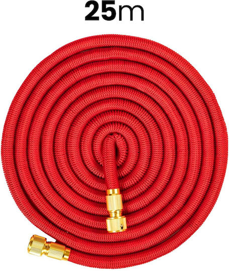 Avizar Hose 5m Extendable Up To 25m Multifunction Spray Gun Red
