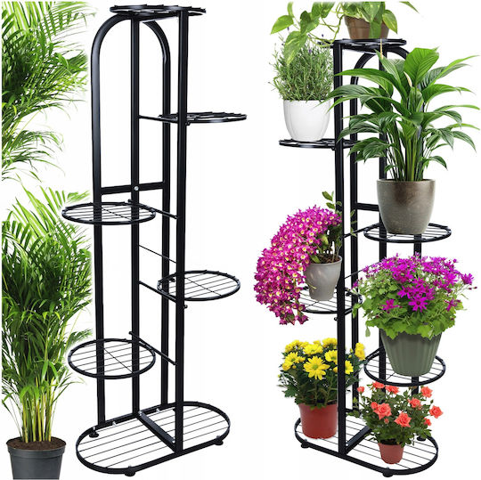 Suport Metalic Negru Pentru Plante 45x23x108 cm